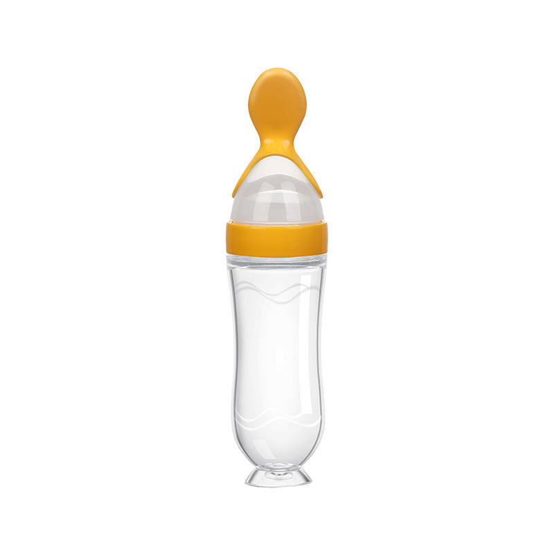 ?MOQ?5? Silicone baby food feeding bottle