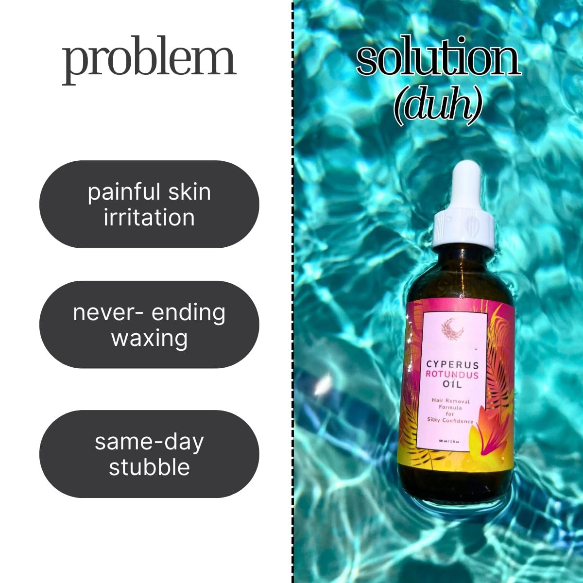 Cyperus Rotundus Hair Removal Essence Oil