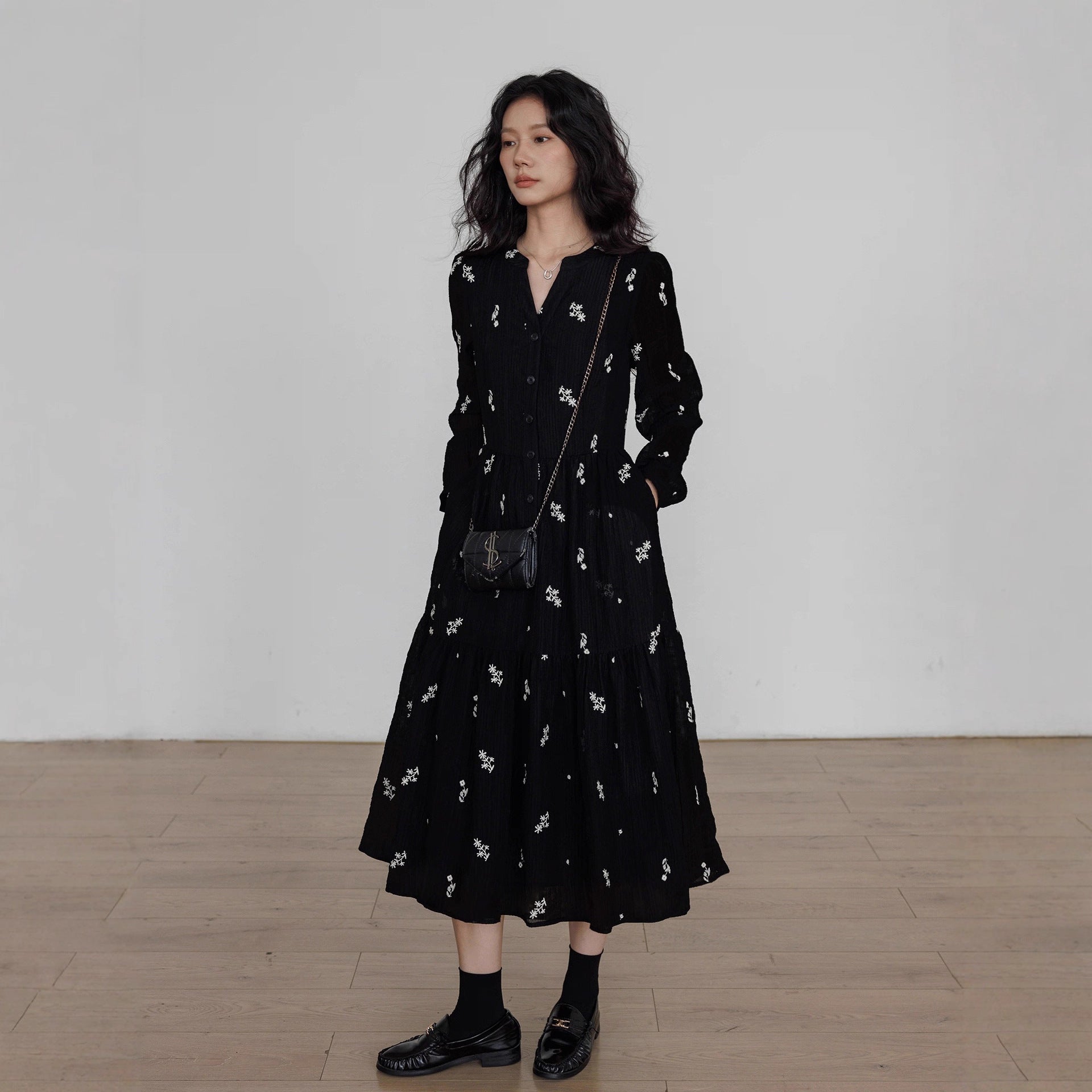 Retro corduroy dress