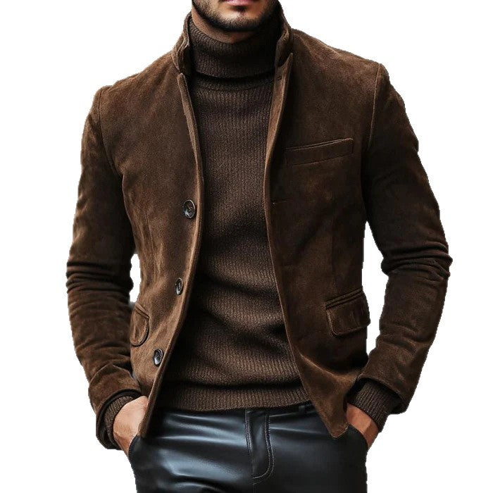 Retro Suede Work Jacket for Men