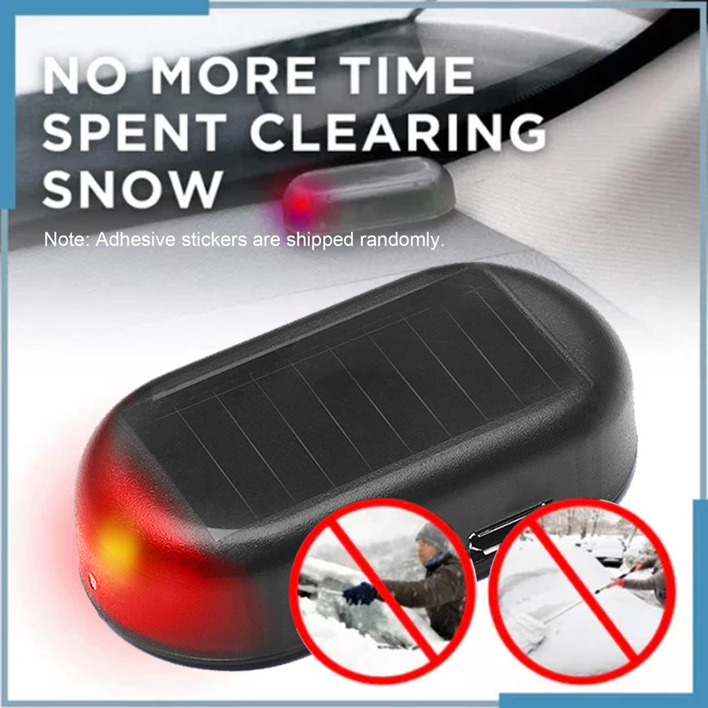Quick and portable glass de-icing and snow melting device
