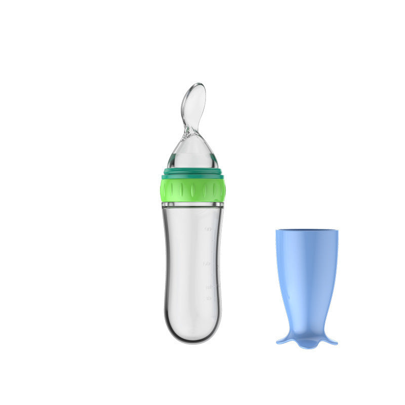 ?MOQ?5? Silicone baby food feeding bottle